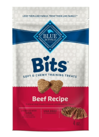 Blue Buffalo Bits Soft Dog Treats for Training, Enhanced with DHA, 4-oz. Bag